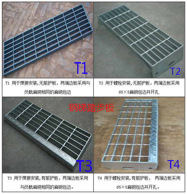 t1、t2、t3和t4型鋼格板產(chǎn)品參考圖片